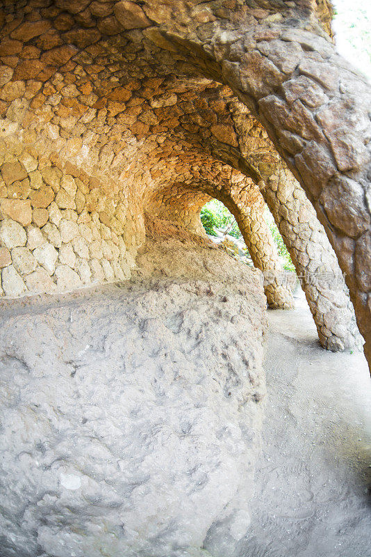 Park Guell，西班牙巴塞罗那